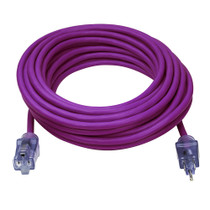 PRIME NEON FLEX 50' PURPLE EXTENSION CORD 12/3