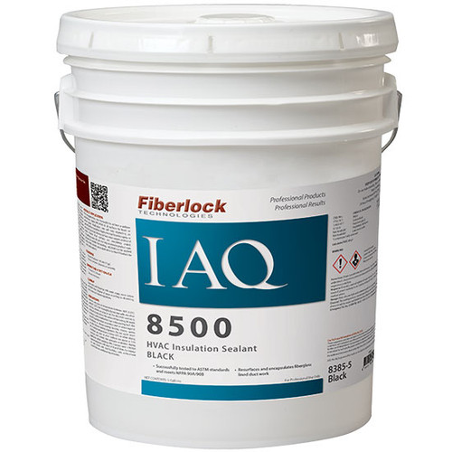 FIBERLOCK IAQ 8500 HVAC INSULATION SEALER BLACK  5GAL