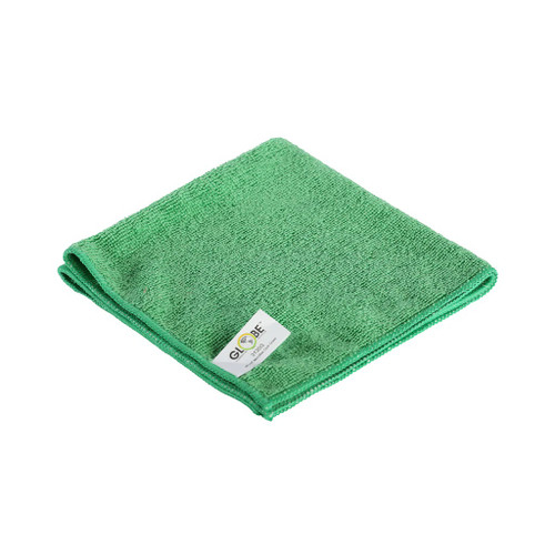 GLOBE MICROFIBER CLOTHS GREEN 10/PK 240GSM 16IN X 16IN GLOBE MICROFIBER CLOTHS GREEN 10/PK 240GSM 16IN X 16IN