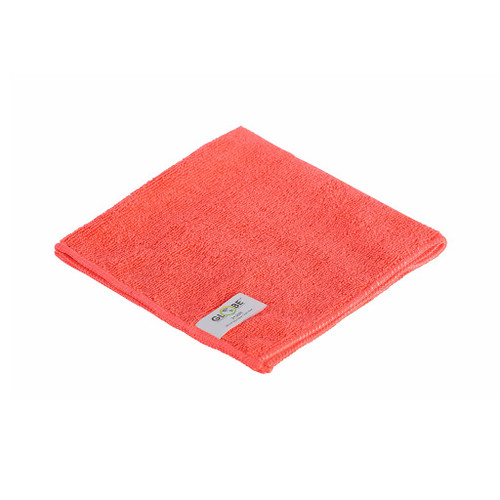 GLOBE MICROFIBER CLOTHS RED 10/PK 240GSM 16IN X 16IN GLOBE MICROFIBER CLOTHS RED 10/PK 240GSM 16IN X 16IN