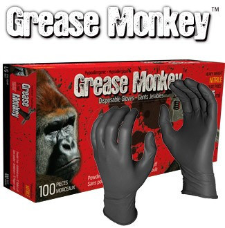 WATSON GREASE MONKEY 5MIL NITRILE GLOVE 9.5 IN SM