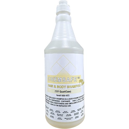 CHEMSAFE HBS HAIR & BODY SHAMPOO PINA COLADA WITH DISPENSING TOP (12) QUARTS PER