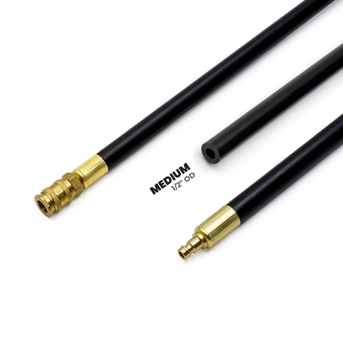 LTE BLACK NYLON MEDIUM 1/2 ROD - 5 FT