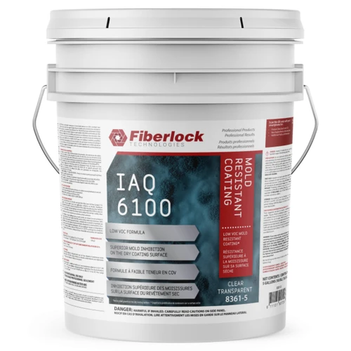 FIBERLOCK IAQ 6100 MOLD RESISTANT COATING CLEAR  5GAL