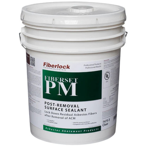 FIBERLOCK FIBERSET PM LOCKDOWN CLEAR 5 GAL
