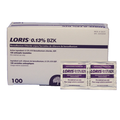 DENTEC BZK ANTISEPTIC TOWELETTE 100/BX