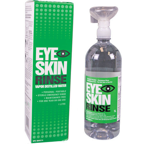 Skin Rippling RIPPLEFX ISOTONIC PORTABLE EYE AND SKIN RINSE 1L - Safety Express