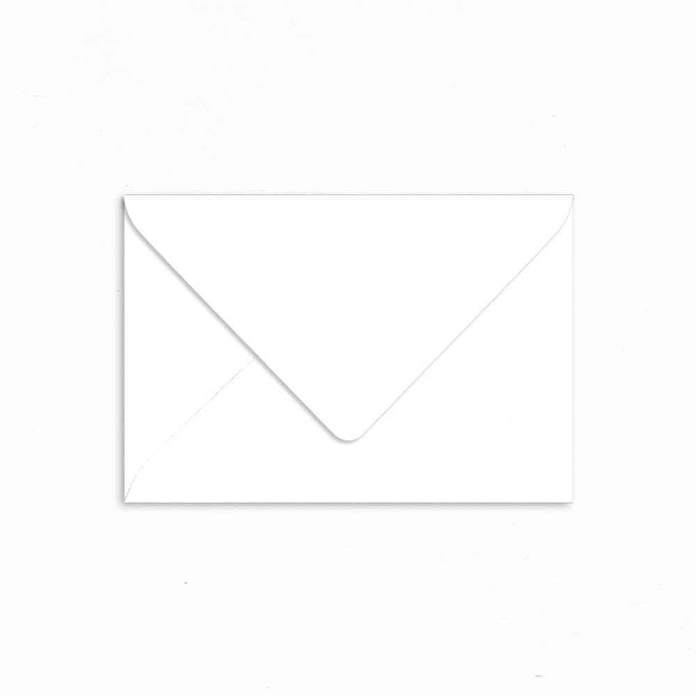 Classic White Wedding Envelope