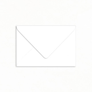 Classic White Wedding Envelope