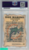 1997 ULTRA COMEBACK KIDS DAN MARINO #1 MIAMI DOLPHINS HOF PSA 8 NM-MT 55618117