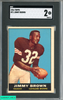 1961 TOPPS JIMMY BROWN #71 CLEVELAND BROWNS HOF SGC 2 GD 4603717