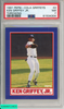 1991 PEPSI-COLA GRIFFEYS KEN GRIFFEY JR #2 THROWING MARINERS HOF PSA 7 NM 61534304