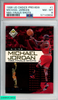 1998 UD CHOICE PREVIEW NBA FINALS SHOT MICHAEL JORDAN #1 BULLS HOF PSA 8 NM-MT 57143604