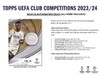 2023/24 Topps UEFA Club Competitions Soccer Hobby Case