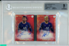 2021-22 TOPPS INCEPTION UCL NEYMAR JR MESSI #7 DUAL AUTO RED 6 OF 10 BGS 9 MINT 0016599846