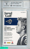 2016 ENCASED ROOKIE DUAL SWATCH SIGS JARED GOFF SILVER 10 OF 10 BGS 9 AUTO 10 0009645401
