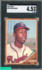 1962 TOPPS HANK AARON #320 MILWAUKEE BRAVES HOF SGC 4.5 VG-EX+ 7407846