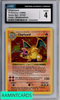 1999 POKEMON BAS SET CHARIZARD #4 HOLO SHADOWLESS CGC 4 1401040289002