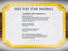 2025 Topps Five Star Baseball Hobby Case