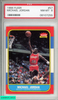 1986 FLEER MICHAEL JORDAN #57 ROOKIE RC BULLS HOF PSA 8 NM-MT 08107255