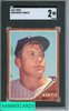 1962 TOPPS MICKEY MANTLE #200 SGC 2 9710929