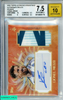 2025 TOPPS LEYENDAS ARGENTINAS LIONEL MESSI AUTO RELIC ORANGE AU 10 BGS 7.5 NM+ 0018655178