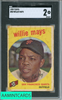 1959 TOPPS WILLIE MAYS #50 SGC 2 8984207