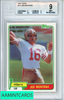 1981 TOPPS JOE MONTANA #216 BGS 9 RC 0016876564