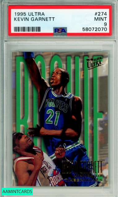 1995 ULTRA KEVIN GARNETT #274 ROOKIE HOF MINNESOTA TIMBERWOLVES