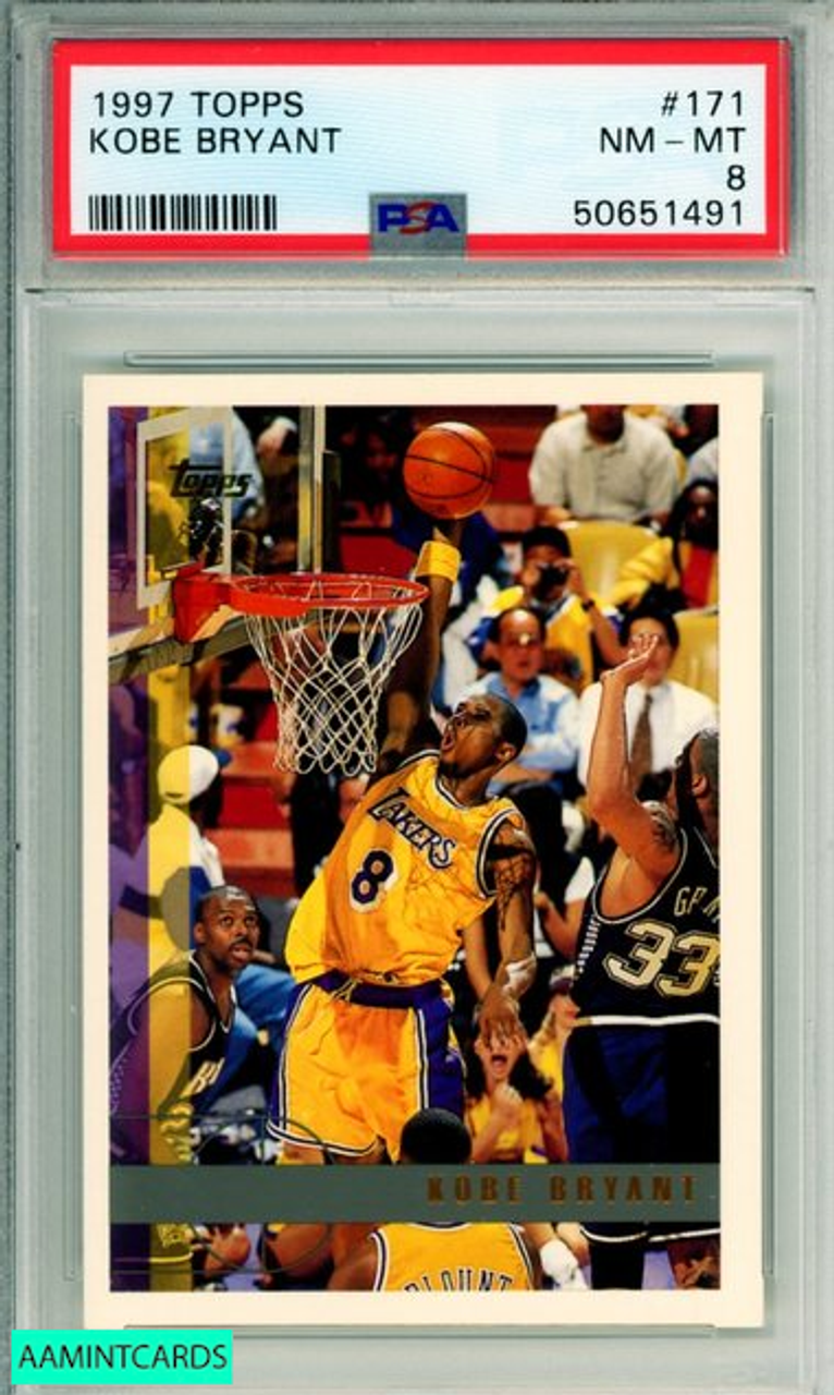 Sold at Auction: (Mint) 1997-98 Topps Kobe Bryant #171 Basketball