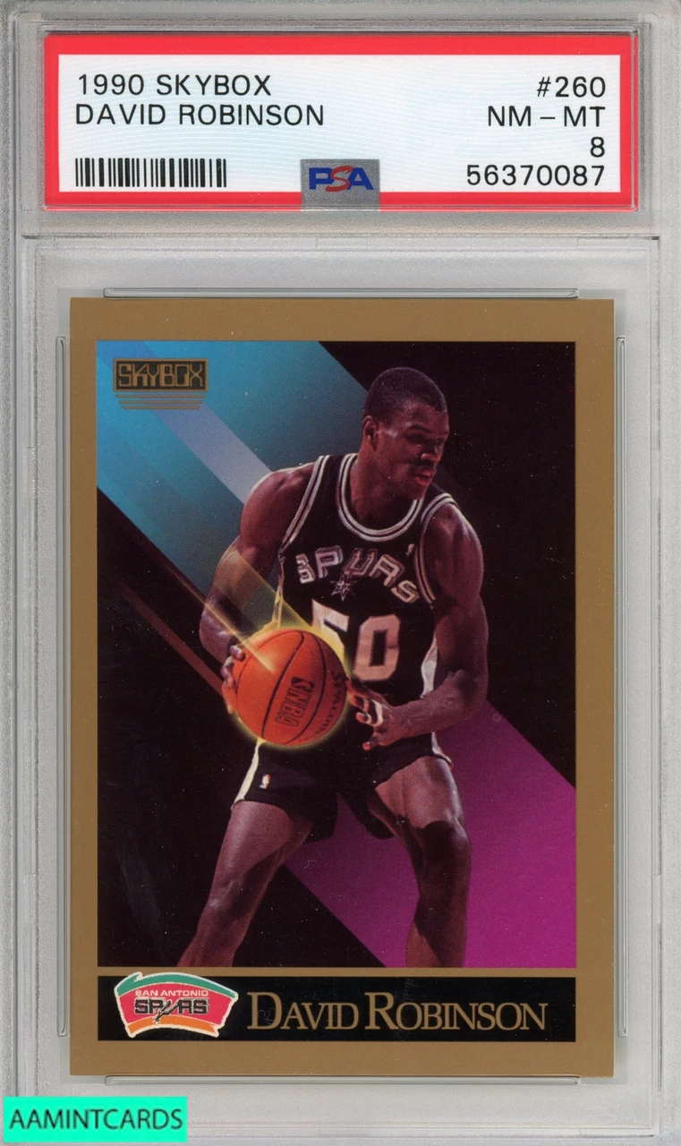 1990 SKYBOX DAVID ROBINSON #260 SAN ANTONIO SPURS HOF PSA 8 NM-MT