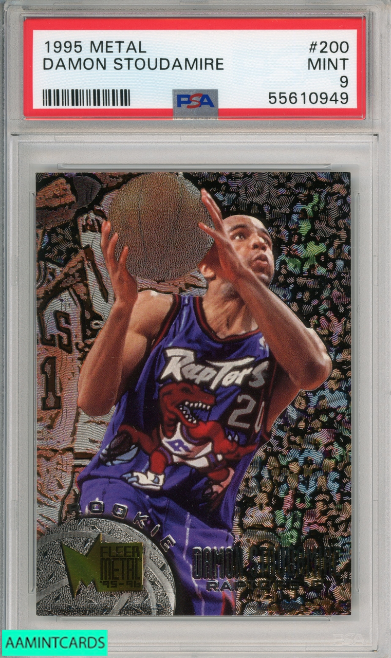 1995 METAL DAMON STOUDAMIRE #200 TORONTO RAPTORS ROOKIE PSA 1995 METAL DAMON STOUDAMIRE #200 TORONTO RAPTORS ROOKIE PSA
