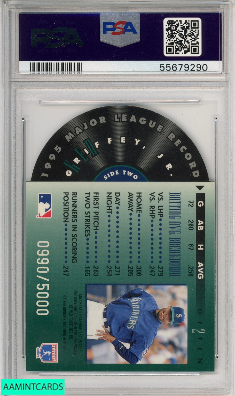 1996 STUDIO KEN GRIFFEY JR #116 SEATTLE MARINERS HOF PSA 8 NM-MT 62342345 -  AA Mint Cards