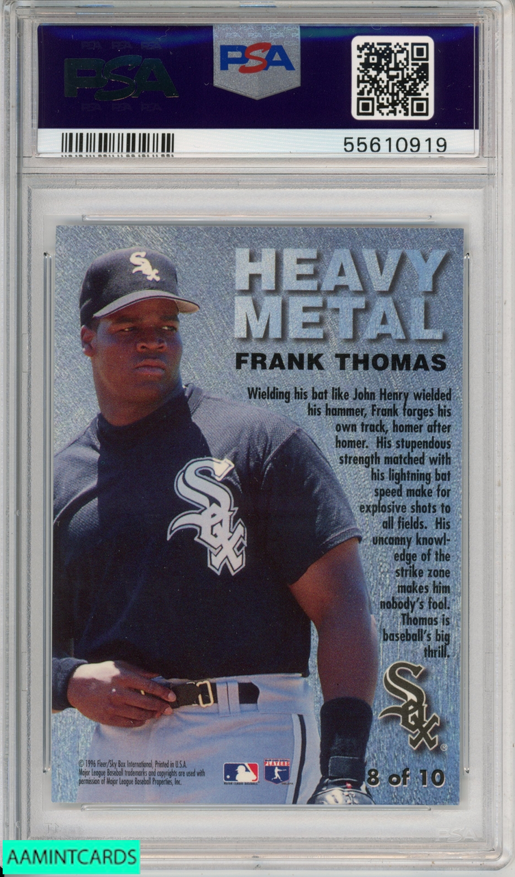 1996 METAL UNIVERSE FRANK THOMAS #8 HEAVY METAL CHICAGO WHITE SOX