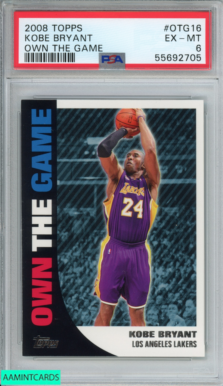 2008 TOPPS OWN THE GAME KOBE BRYANT #OTG16 LOS ANGELES LAKERS HOF