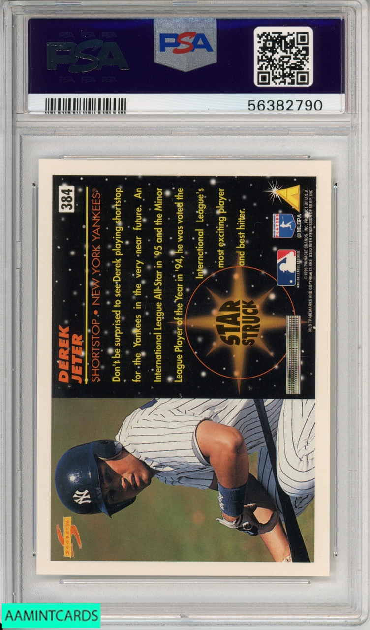 Derek Jeter 1996 Bowman, Yankees HOF, CSG 8.5 NM-Mint+