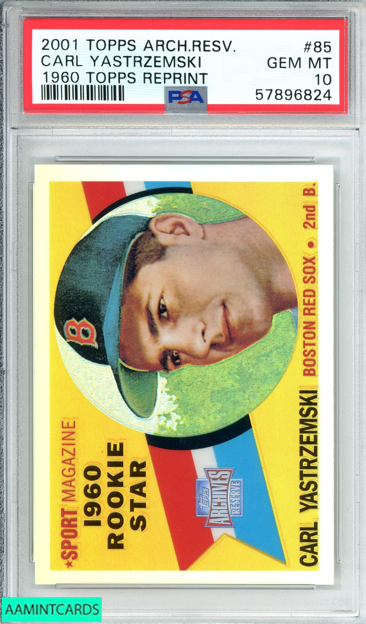 2001 TOPPS ARCHIVES RESERVE PEE WEE REESE #93 1952 TOPPS REPRINT PSA 10 GEM  MT 57896819 - AA Mint Cards