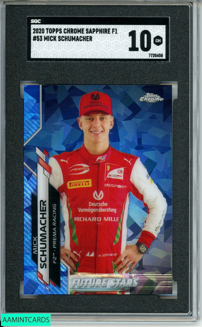 2020 TOPPS CHROME SAPPHIRE F1 MICK SCHUMACHER#53 F2 PREMA RACING