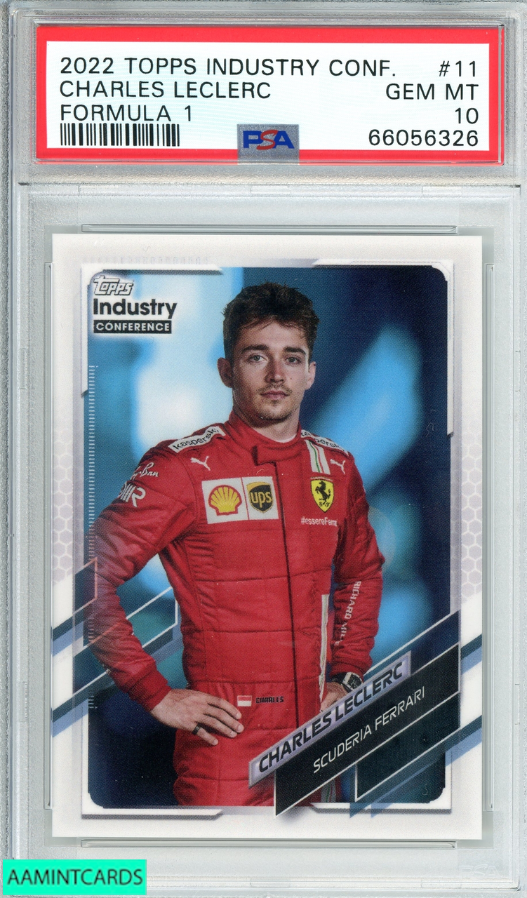 2022 TOPPS INDUSTRY CONFERENCE CHARLES LECLERC#11 FORMULA 1 POP 3! PSA 10  GEM MT 66056326