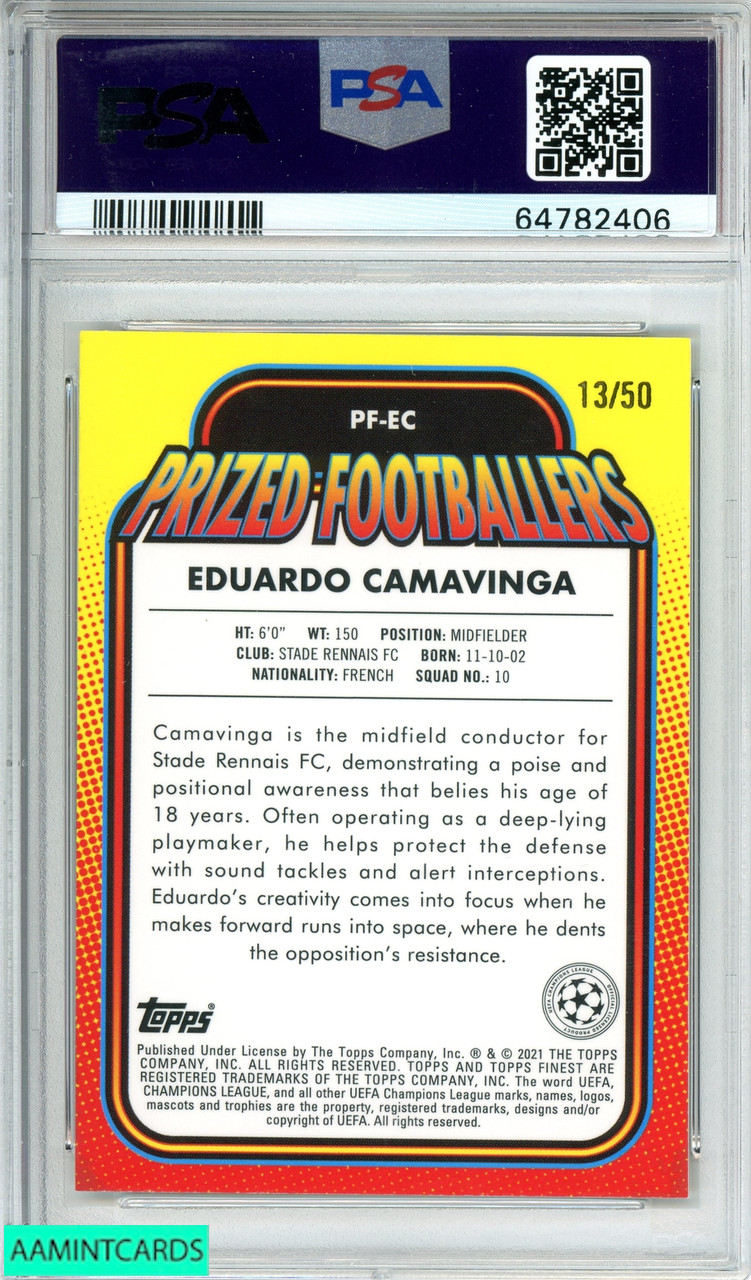 セール低価 ヤフオク! - CAMAVINGA 2020 FINNEST UCL #EC Graded Card