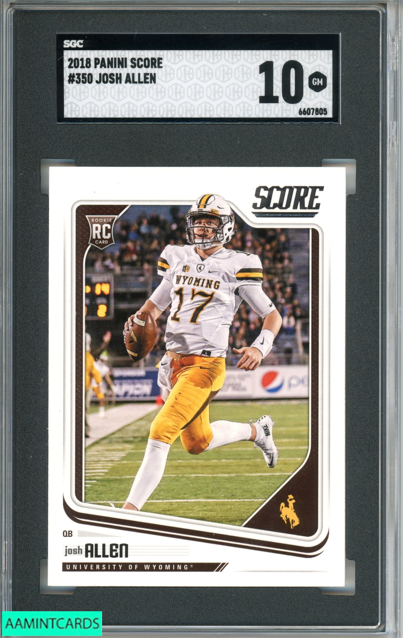 Josh Allen 2018 Panini Select Silver Prizm Rookie Card RC #RS6 Graded