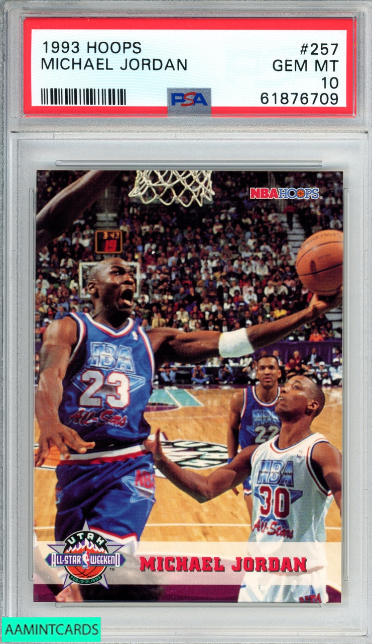 1993 HOOPS MICHAEL JORDAN #257 CHICAGO BULLS HOF PSA 10 GEM MT
