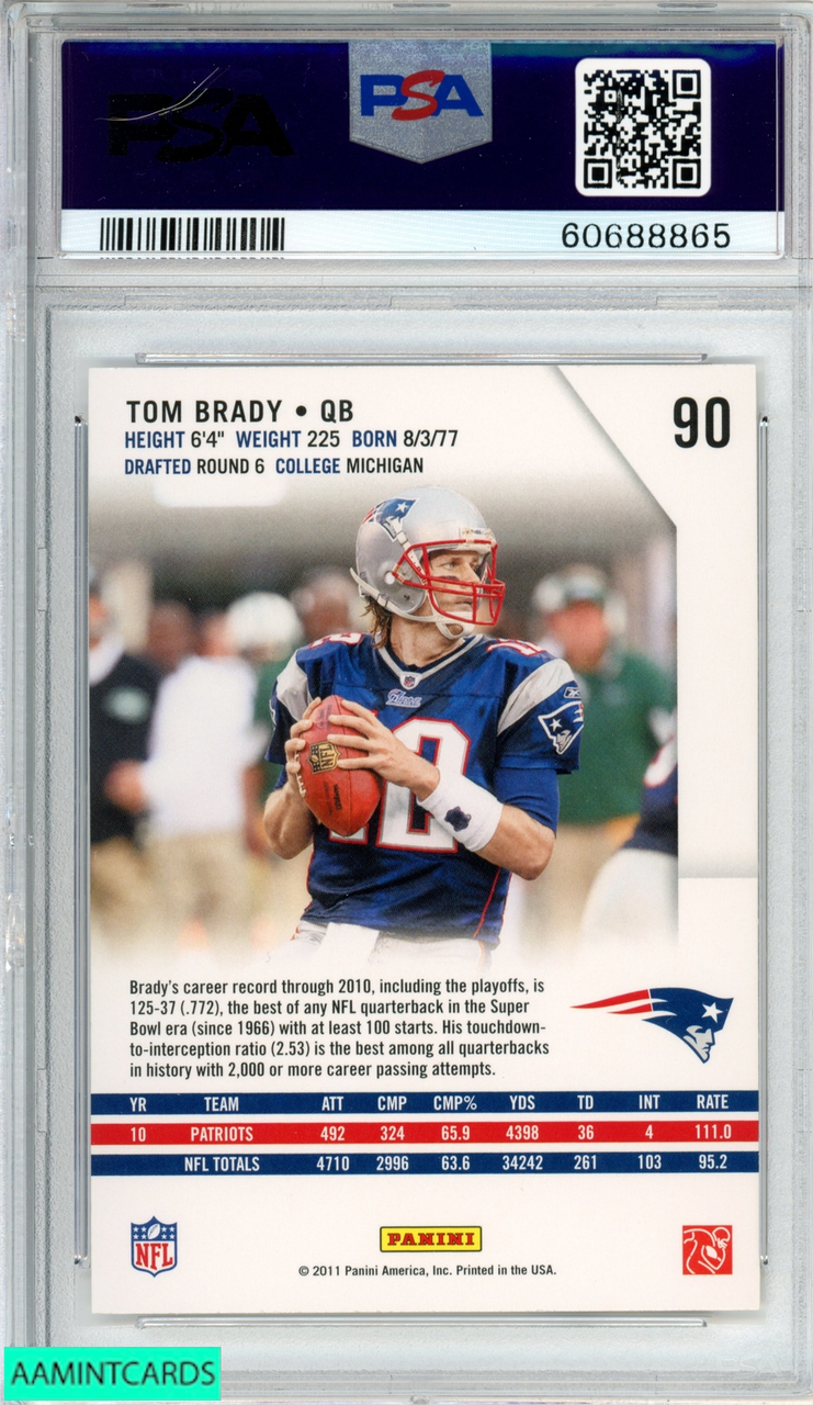 2011 PANINI ROOKIES AND STARS TOM BRADY #90 NEW ENGLAND PATRIOTS