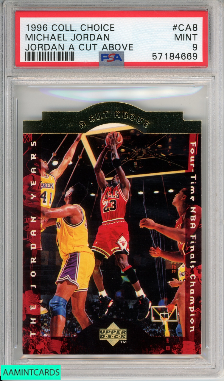 1996 COLLECTORS CHOICE MICHAEL JORDAN #CA8 JORDAN A CUT ABOVE