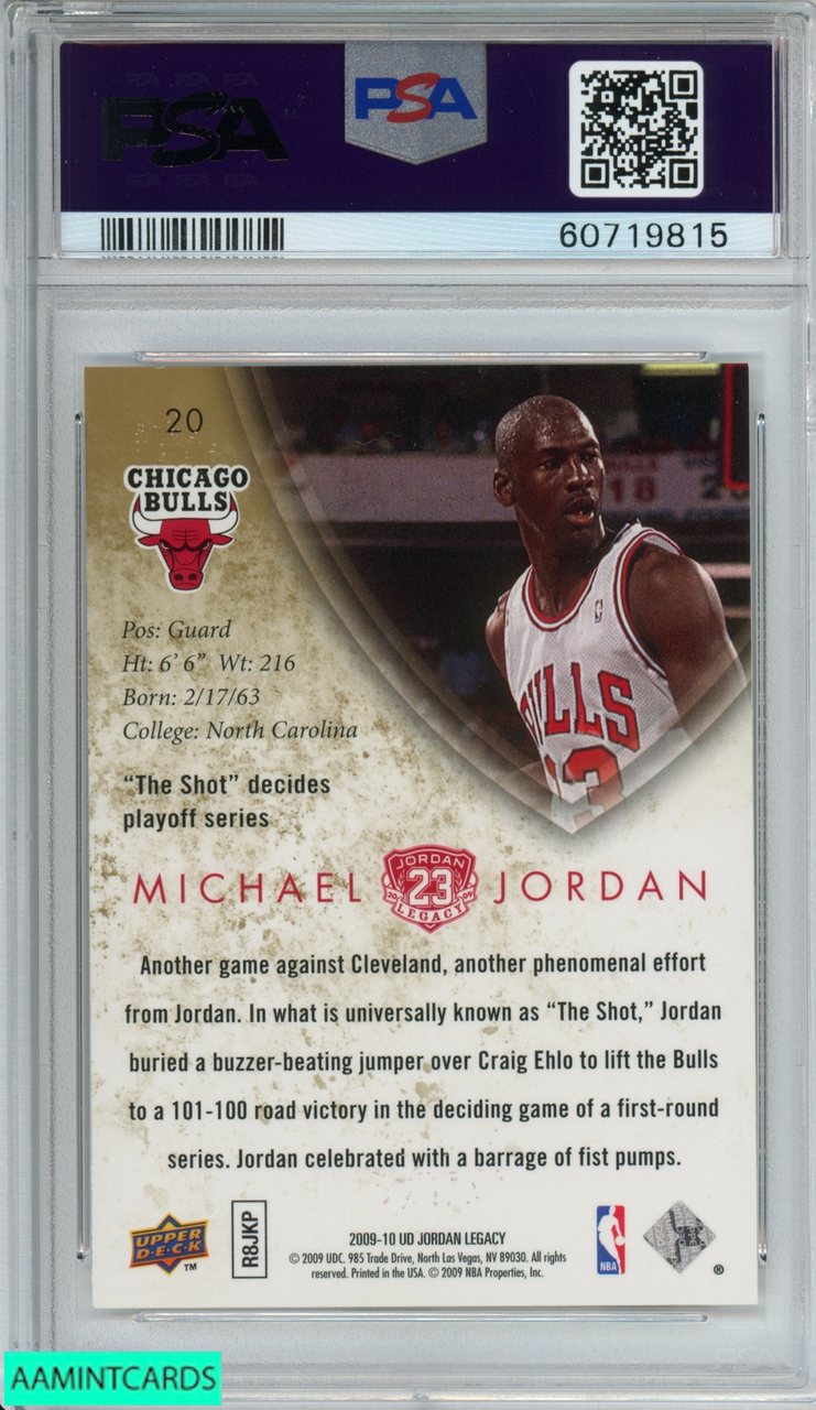 2009 UPPER DECK JORDAN LEGACY MICHAEL JORDAN #20 CHICAGO BULLS HOF