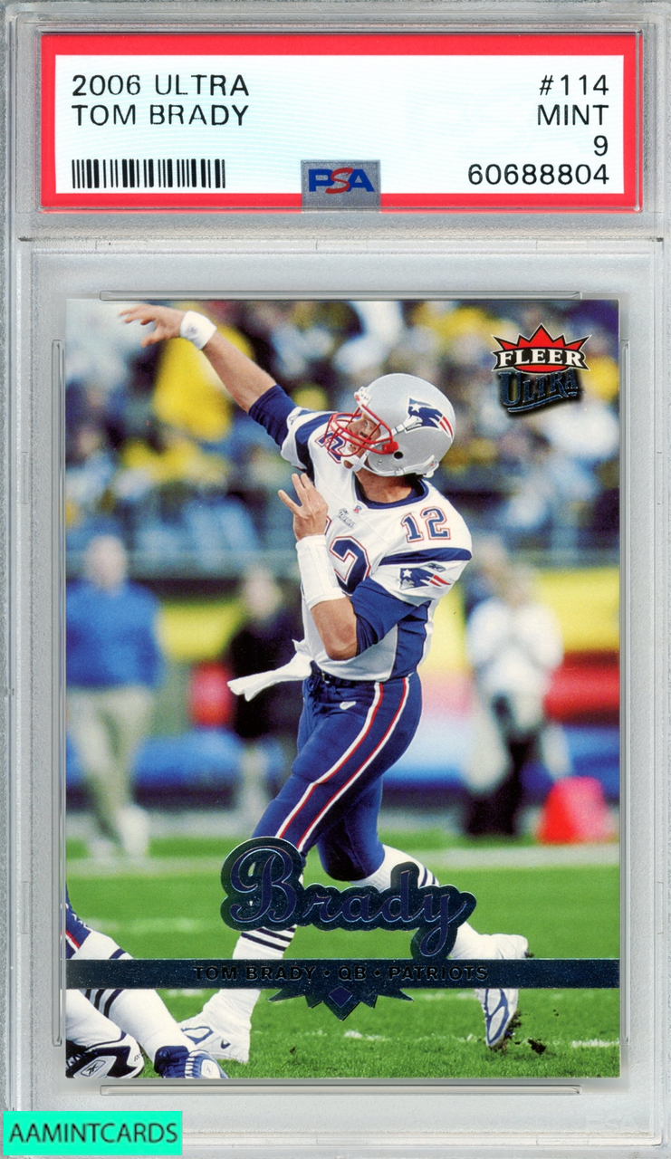 2010 PANINI GRIDIRON GEAR TOM BRADY #88 NEW ENGLAND PATRIOTS PSA 8 NM-MT  59265881