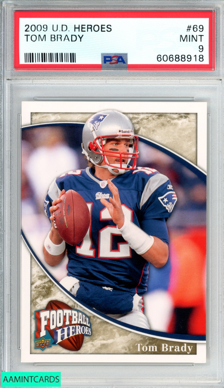 2009 UPPER DECK HEROES TOM BRADY #69 NEW ENGLAND PATRIOTS PSA 9 MINT  60688918