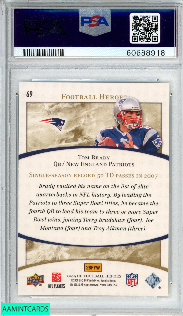 Tom Brady 2009 Upper Deck Football Heroes