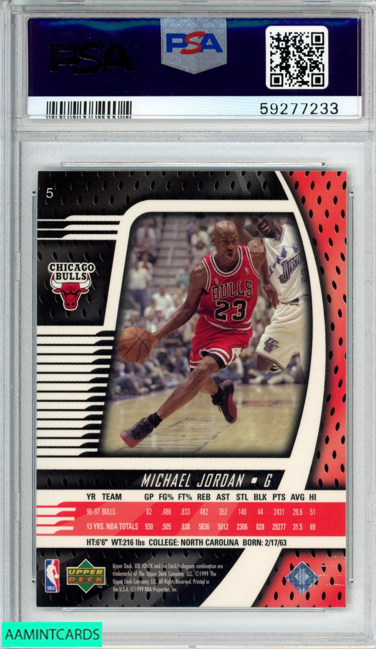 Michael Jordan UPPER DECK 50枚　カードセット 1998 UPPER DECK IONIX MICHAEL JORDAN #5 CHICAGO BULLS HOF PSA 9
