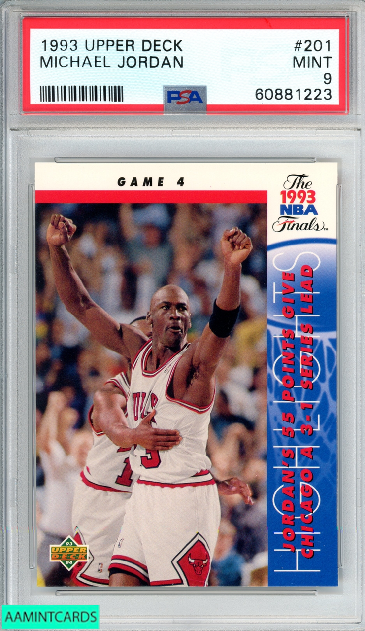 1993 UPPER DECK MICHAEL JORDAN #201 CHICAGO BULLS HOF PSA MINT